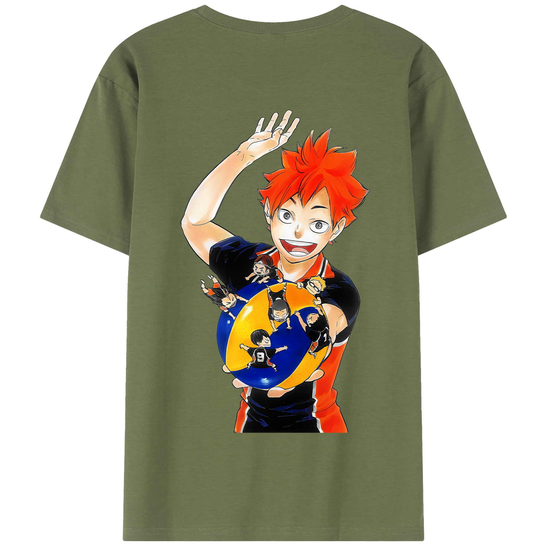 （画像用） ハイキュー!! Haikyu!! 綿100％半袖Tシャツ（背面プリント）